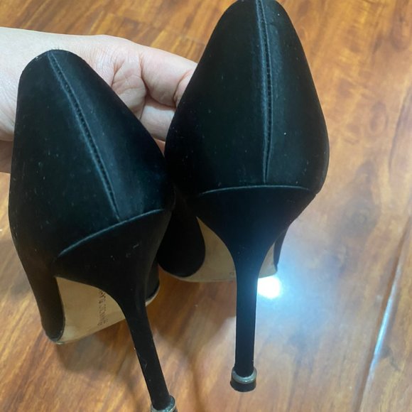 Manolo Blahnik Black High Heels 5.5 Size - Picture 6 of 8
